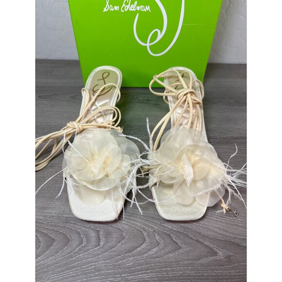 Sam Edelman Women's Pammie Ivory Kitten Heels Shoes 6.5 Medium- NIB - Picture 4 of 7